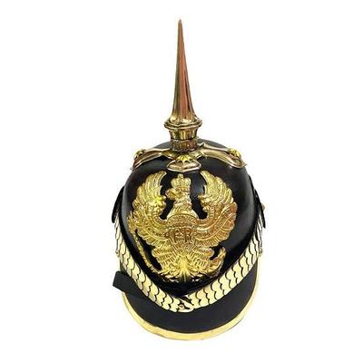 Alman Pickelhaube Kask Prusya Deri Kask Çivili Memur Kask Şapka Hediye Için En Iyi