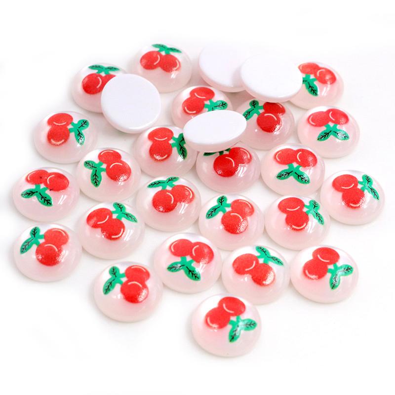 New Fashion 40pcs 12mm Mix Colors Stylish Color Half Ball Flat Back Resin Cabochons Cameo DIY Jewelry Making Accessories