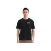 Li-Ning Wade Series Letter Loose Straight Short Sleeve T-Shirt Men Tops Black AHSUE11-1