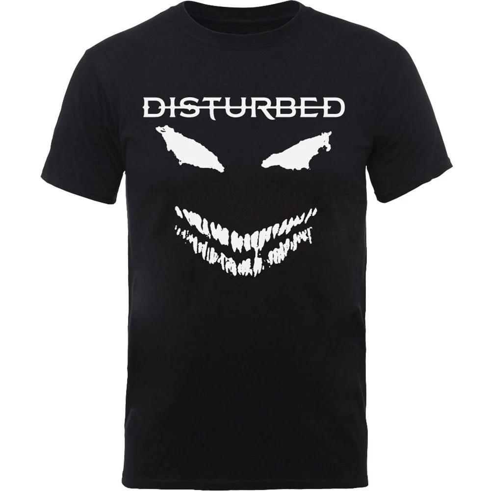 Men s Disturbed Scary Face Candle Slim Fit T-shirt Medium Black 3XL