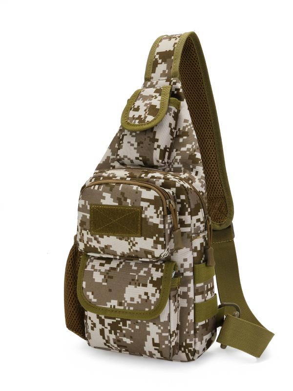 Outdoor Military Tactical Chest Bag, Multifunctional Crossbody Shoulder Bag for Men, Large Capacity Mountaineering Daypack