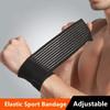 Digital Shoppy Elastisches Sportband Handgelenkband Fitnessstudio Unterstützung Handgelenkstütze Wickel für Tennis Powerlifting Fitness Übung (Weiß)