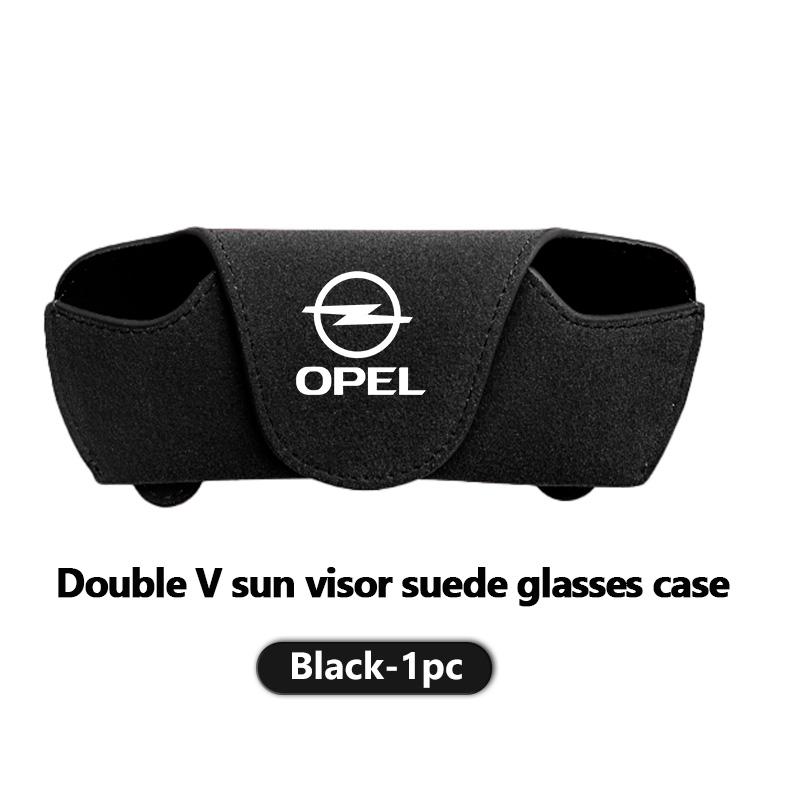 

Car Glasses Case Sun Visor Suede Clip Magnetic Card Ticket Holder For Opel Astra H G J Insignia Corsa Zafira Meriva Mokka