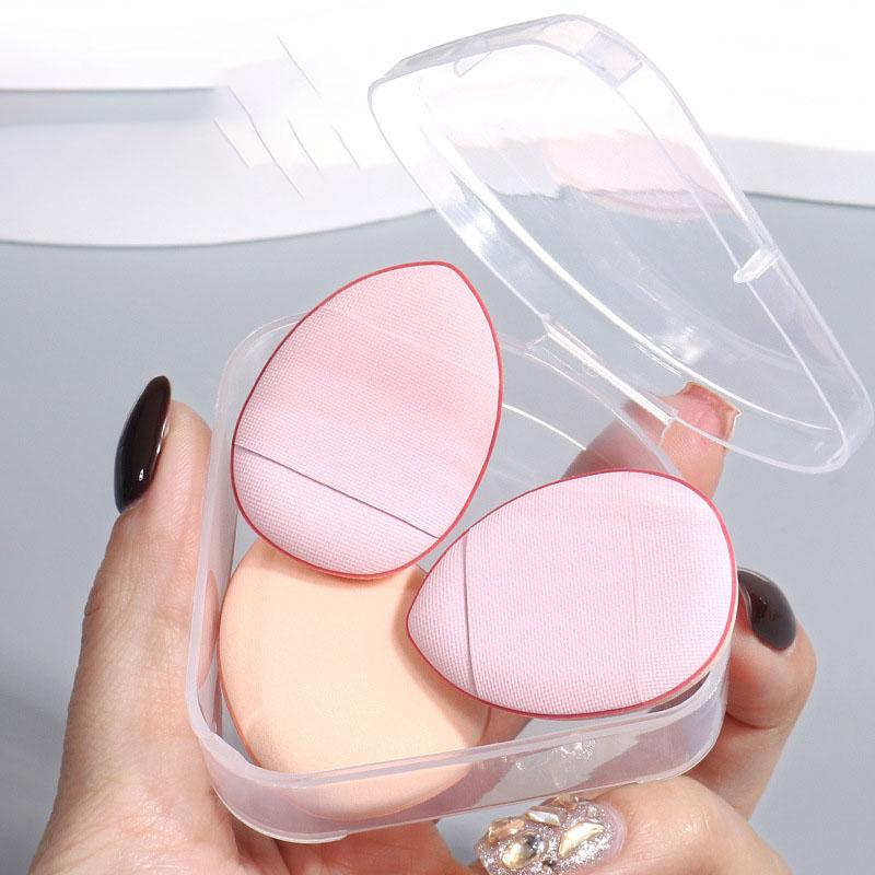 3/6 PCS Water Drop Thumb Puff Fingertip Air Cushion Powder Set Concealer Fingertip Belly Detail Mini Slipper Powder Puff
