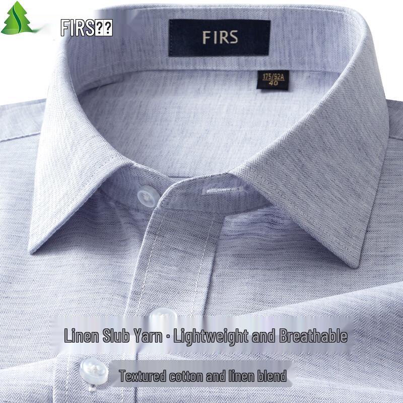 FIRS Men s Dappled Linen Long-Sleeve Shirt 40