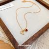 Zircon puppy love necklace casual simple commuting versatile collarbone chain light luxury neck chain
