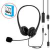 In-Stock Wired Over-Ear Headphones with Microphone and USB Type-C Adapter