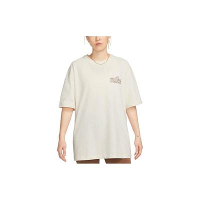 Cartoon Pattern Logo Round Neck Short Sleeve T-Shirt Women Tops Off-White FQ6010-110