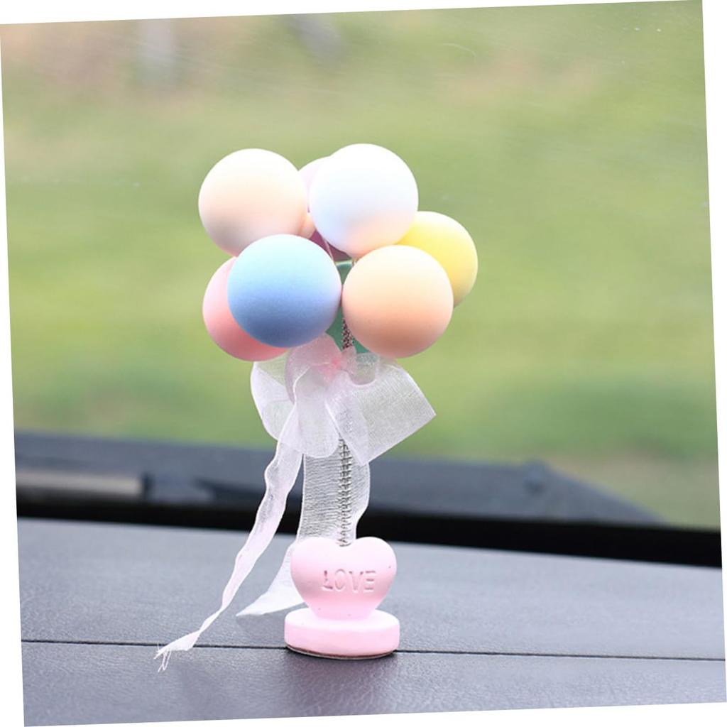 STOBAZA 1 Set Simulation Balloons Decoration Waving Head Decoration Car Balloon Car Interior 2pcs
