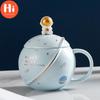 Hallo 400ML Kreative Niedlichen Weltraum Sonnensystem Keramik Kaffeetasse Doppelglas Cartoon Milchglas Junge Geschenk Tasse Weihnachtsgeschenk