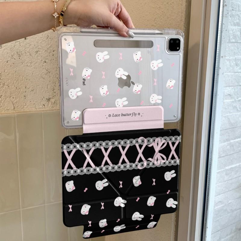 Kawaii Miffy Cartoon IPad Case With Stand Auto Sleep Pro 11 13 Air 10.9 Mini 6 7 8.3 10.2 9.7 Inch