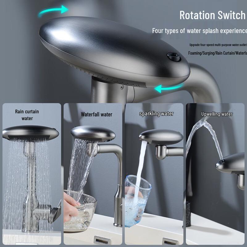 

TLXT Spaceship Wall-Mounted Hot Water Basin Faucet