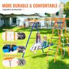 Swing Sets for Backyard 6 in 1 Swing Set 440lbs Capacity Metal Swingset