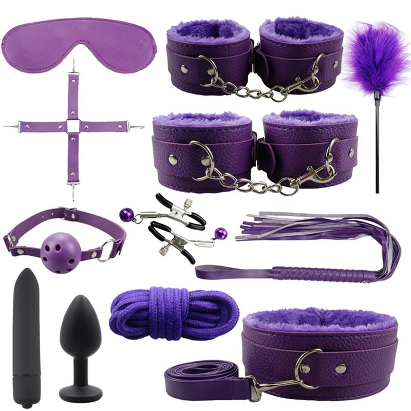 Products for Adults BDSM Sex Bondage Gear Set Handcuffs Sex Games Whip Gag Adult Toys Exotic Accessories Sex Toys for Couples
