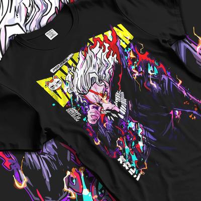 Turbo Oma T-Shirt Dandadan Monster Geist Kämpfer T-Shirt Herren Baumwolle Übergröße Anime Manga Kurzarm Hohe Qualität Damen Herren Kleidung