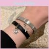 Star Cool Y2k Charm Bracelet Adjustable Leather Wristband 2024 Trend Summer