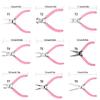 Ergonomic Pink Jewelry Pliers Build With High Strength Alloy Steel Seamlessly Design Fit for Long Lastinlyg Performances
