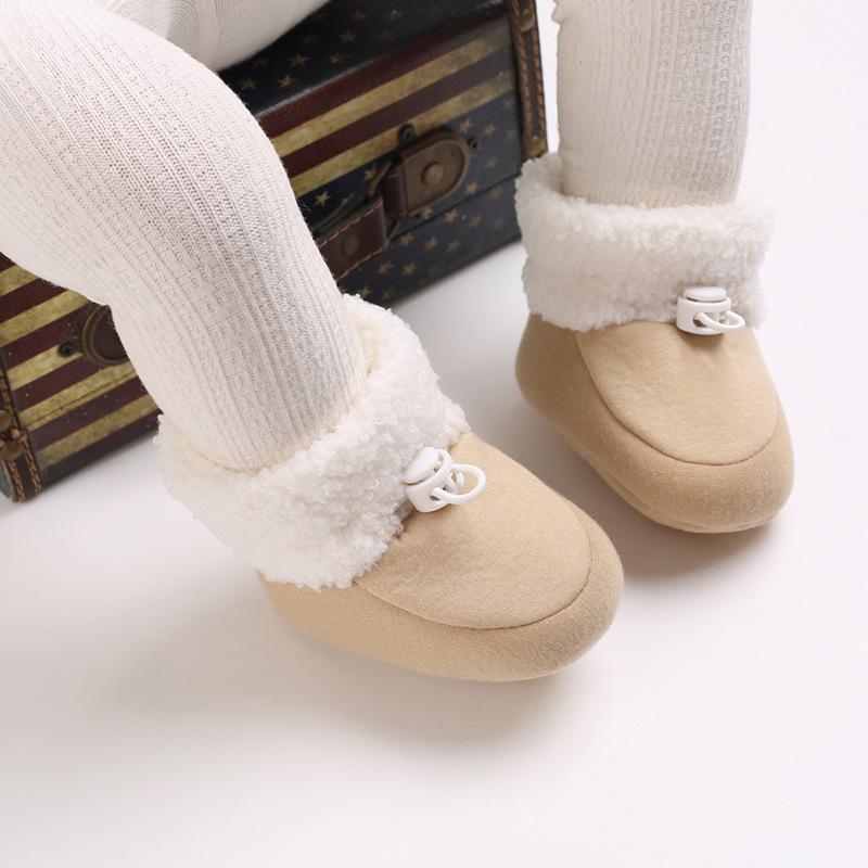 Unisex Soft Sole Snow Boots for Infants (0-1 Year)