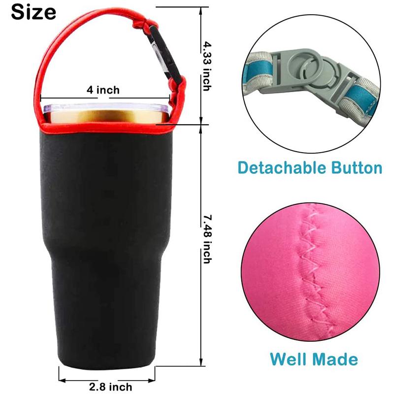 30 oz, colorat, anti-fierbinte, husă pentru ceașcă, ecologică, pentru băuturi, suport pentru cani cu apă, pentru pahare, accesorii pentru pahare