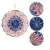 Vibrant Blue and Orange Wind Chime for Garden Decor with 360 Degree Hanging