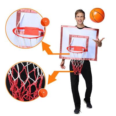 Lustige Basketball-Backboard-Rollenspielkostüme, für Erwachsene