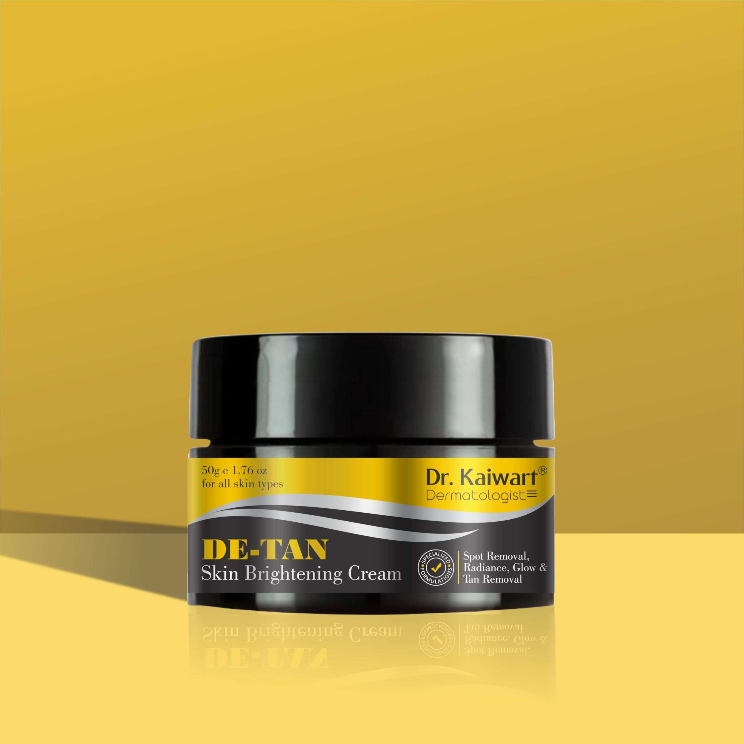 Dr. Kaiwart De-Tan Cream for Spot Removal, Radiance, Glow & Tan Removal (50 g)