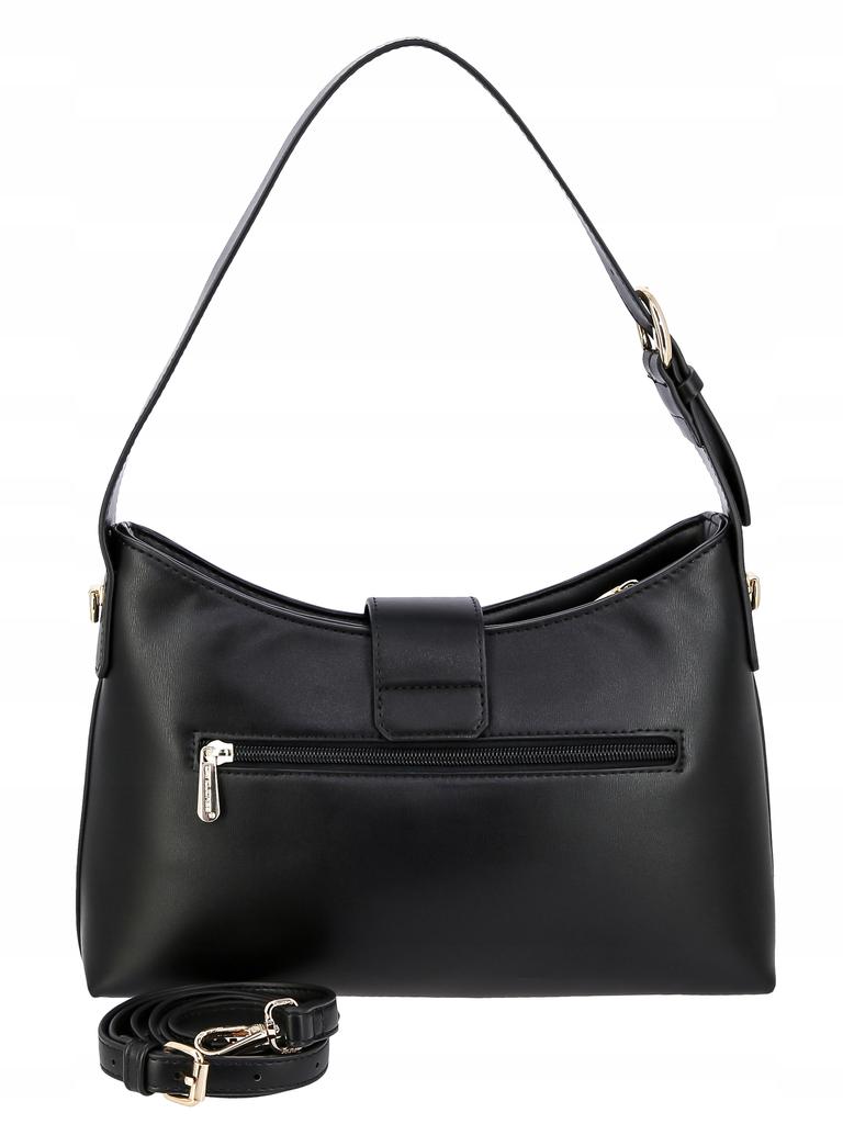 David Jones Women's Shoulder Bag, Black Eco-leather