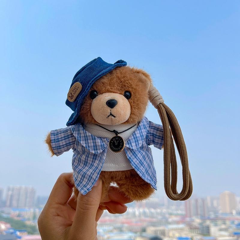 Kawaii Bär Plüschtier Schlüsselanhänger Mehrere Stile Stofftier Für Jungen Mädchen Kinder Weiche Puppe Heimdeko Rucksack Tasche Anhänger Niedliche Geschenke