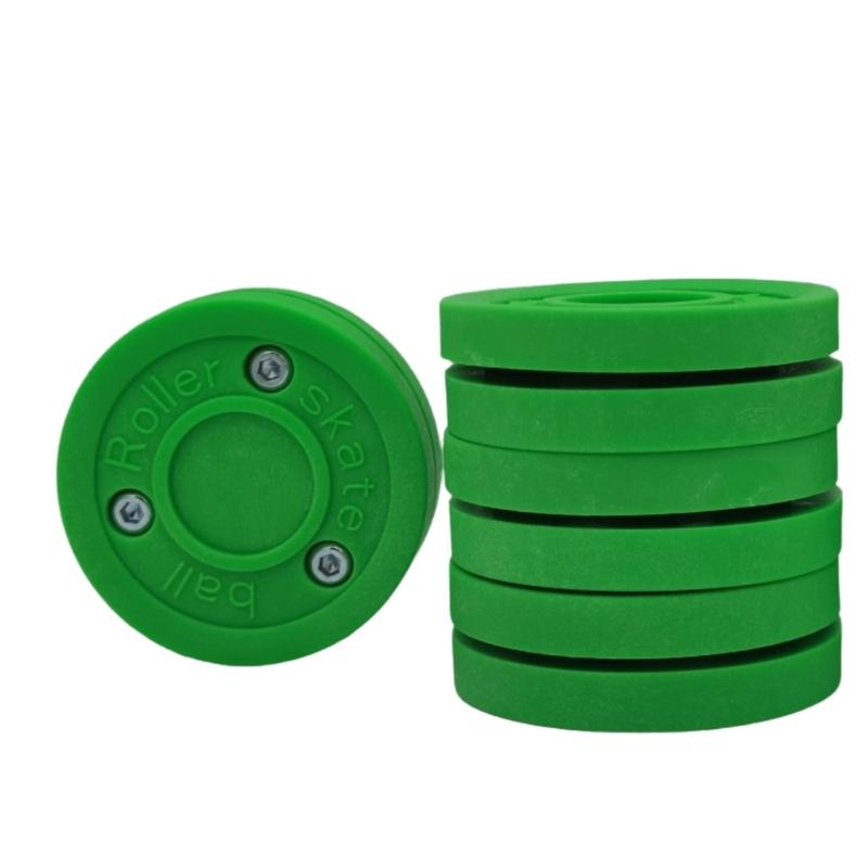 Trainingshockeypuck Ersatz Green Biscuit Eishockeypuck für Street Hockey Stickhandling Passpuck Langlebig