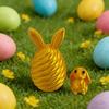 3D Printed Easter Egg with Mini Bunny Inside Spiral Bunny Egg Fidget Toy for Home Office Decor Easter Basket Stuffers for Kids Adults