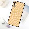 Check Orange Green Moss Twist Phone Case For Samsung Galaxy S25 S24 S23 S22 S21 S20 S26 Ultra S10 Plus S23 FE S25 FE Cover