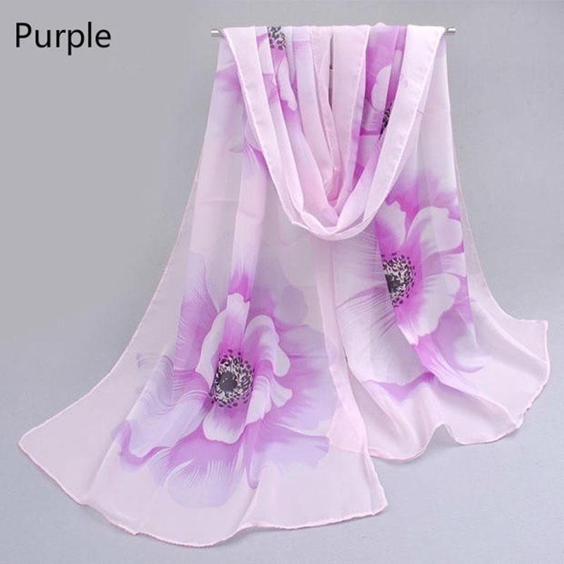 Summer Edition Scarves Female Shawls Super Long Chiffon Fabric Decorative