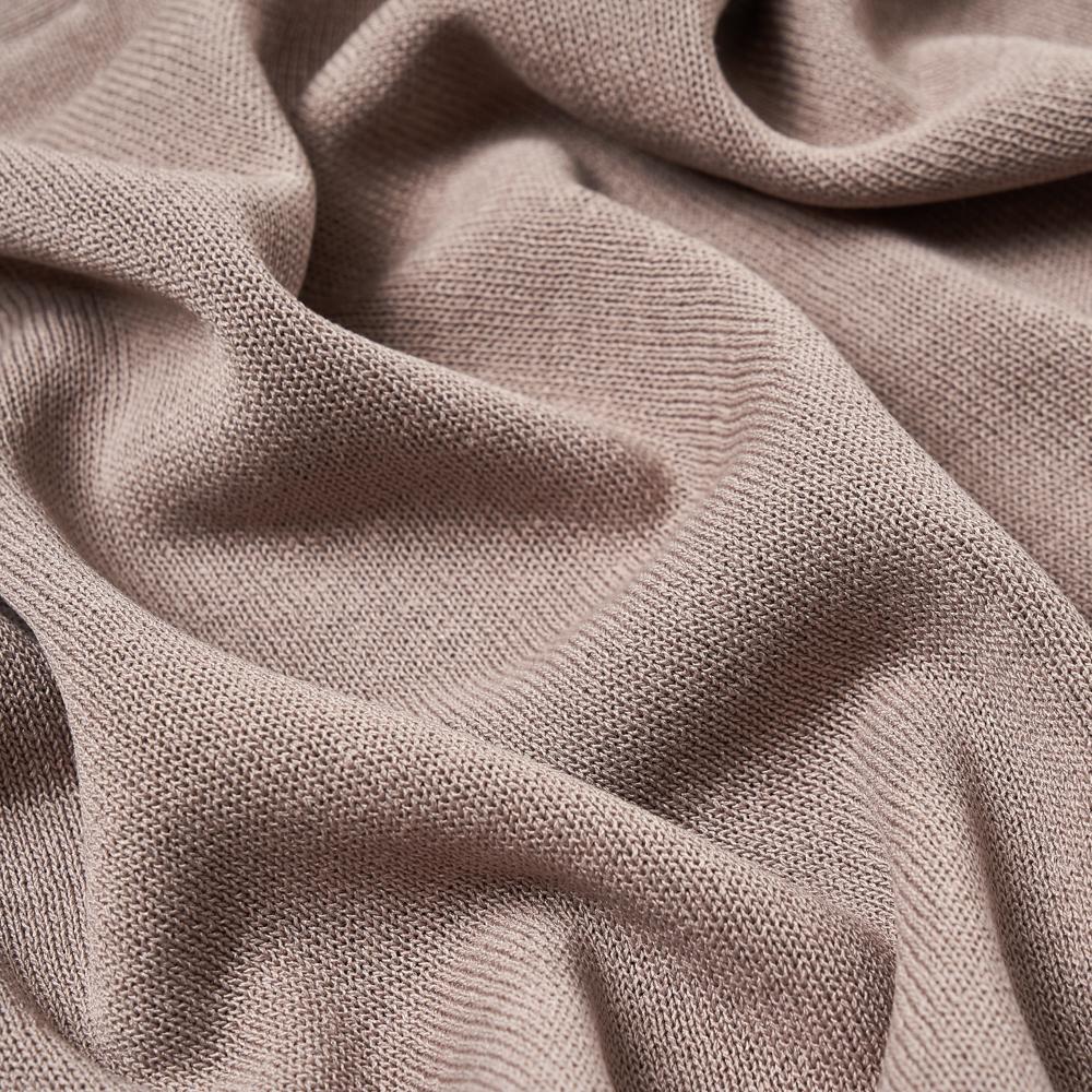 VERNO [Casual]Linen Like Button Polo Knit Gray