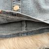 Mode Anzug Damen Jeansjacke Kurz Koreanische Slim Jacke Oberteil Zweiteiliges Set Hohe Taille Hüftumspielender Rock Frühling