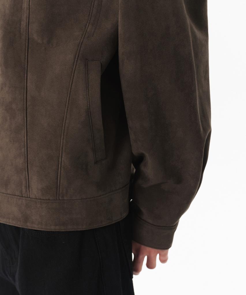 Musinsa Standard Synthetic Suede Trucker Jacket [Brown]