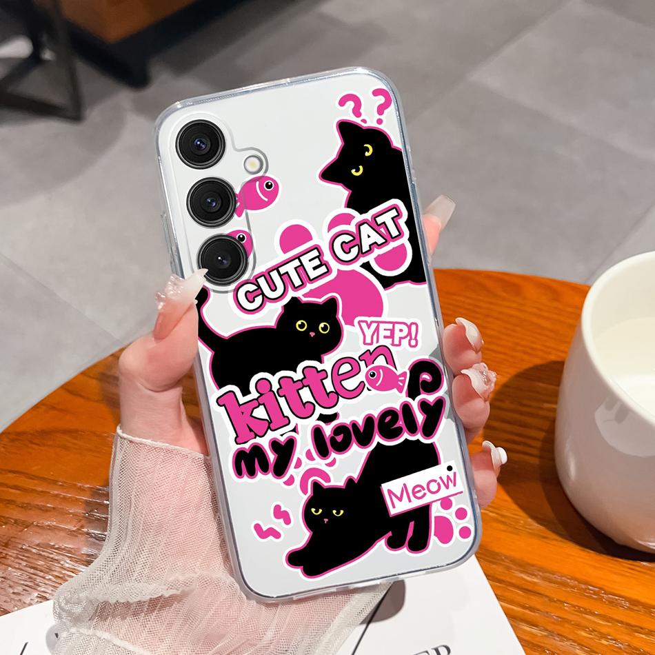 Case For Samsung Galaxy S25 FE Plus Ultra Clear Painted Flowers Back Cover For Samsung S 25 Ultra Soft Shockproof Phone Cases