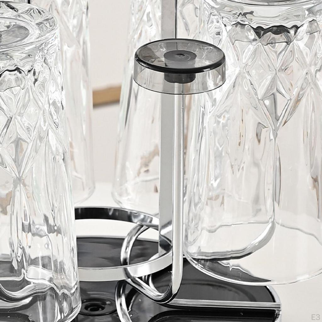 Cup Rack Stand Coffee Mug Holder Nonslip Display Drainer Draining for Drinkware Cafe Shop