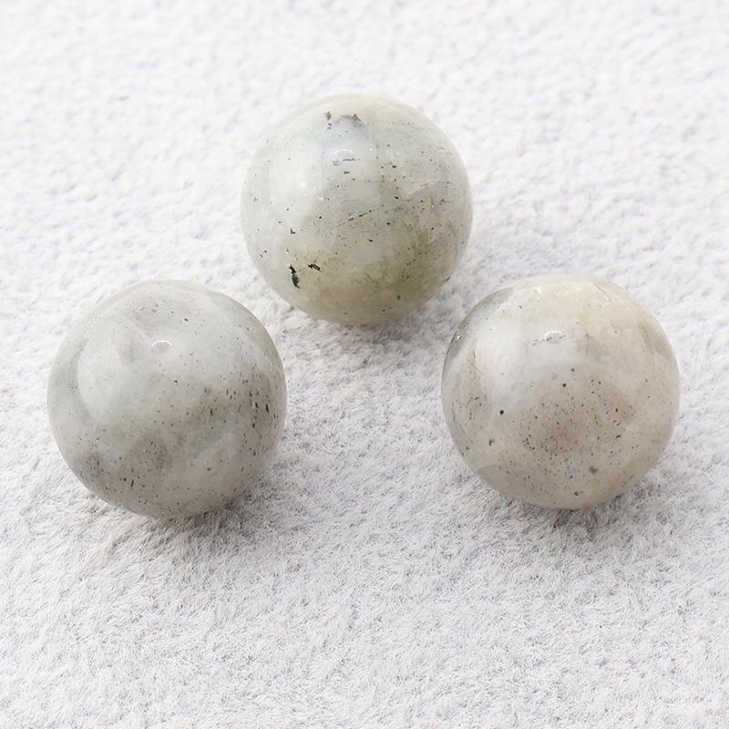 16mm Natural Crystal Agate Round Beads, Holeless, Optional Holes for DIY Ornaments