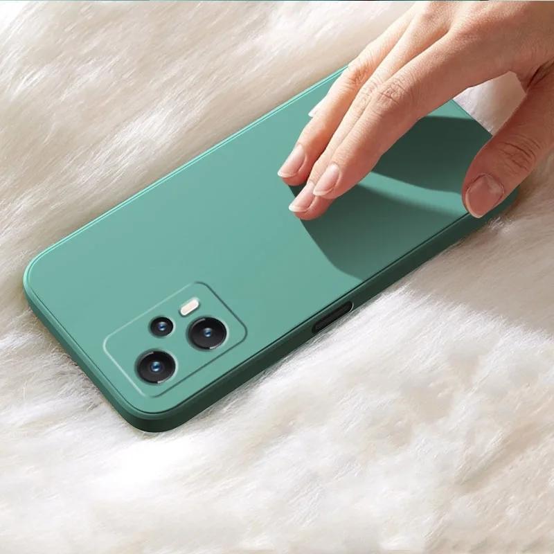 Quadratische Flüssigsilikonhülle für Samsung Galaxy A55 A35 A15 A05S A04S A14 A54 A53 S23 S24 Huawei P60 Redmi Note 13 iPhone 15 14 13 12 11 Pro Max Abdeckung