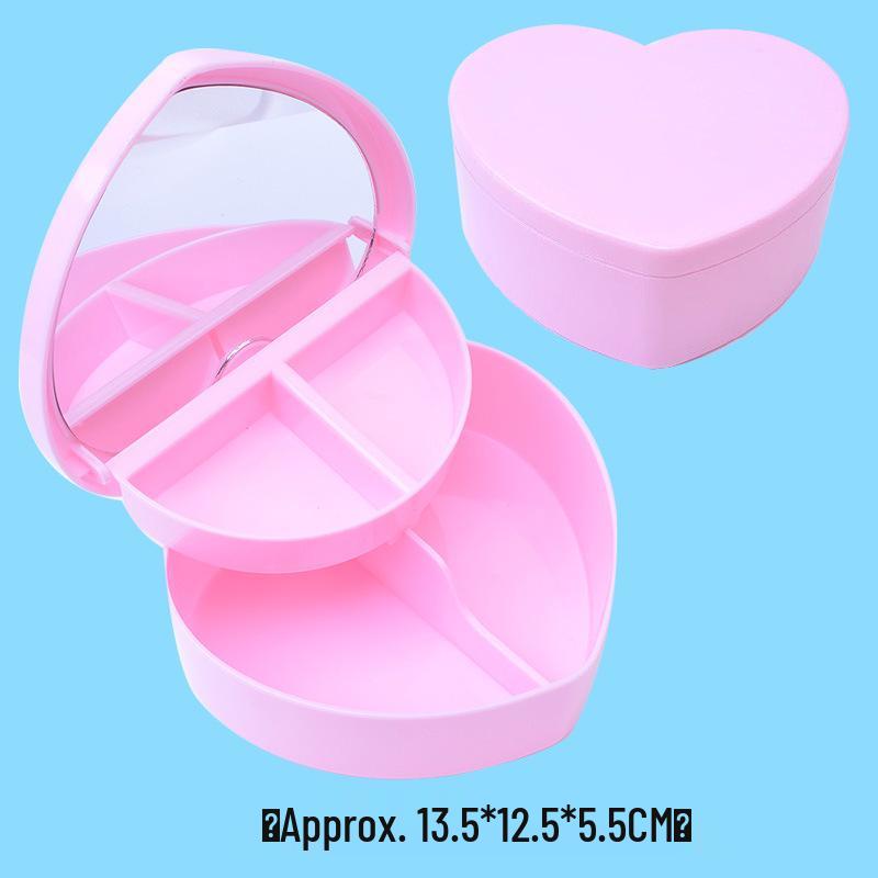 Kristall-Strasssteine DIY Schmuckschatulle Herz-Edelstein-Aufkleber - PVC Selbstklebend