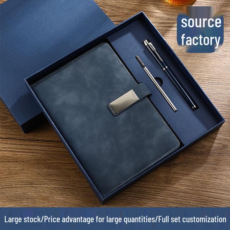 A5 Business Office Snap Button Notebook with Custom LOGO for Meetings