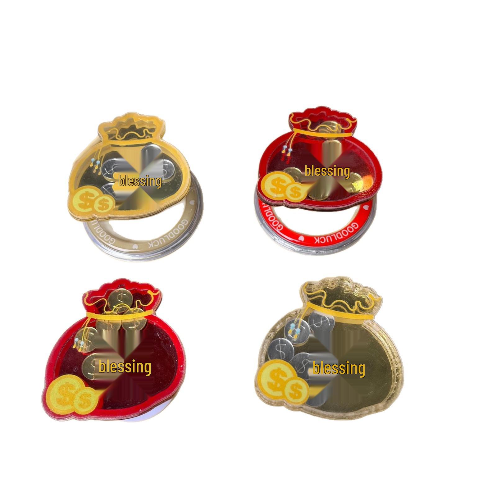 

Lucky Bag New Year Model Phone Stand with Magnetic Retractable Airbag Red Lucky Bag - White Stand
