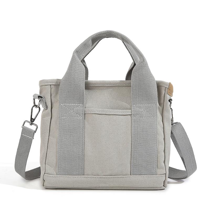 Canvas Multi-compartment Handbag Women's Shoulder Crossbody Bag