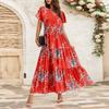 Women's Flowy Dresses Women's Summer Dresses Casual Short Sleeve Maxi Dresses Formal Maxi Dresses