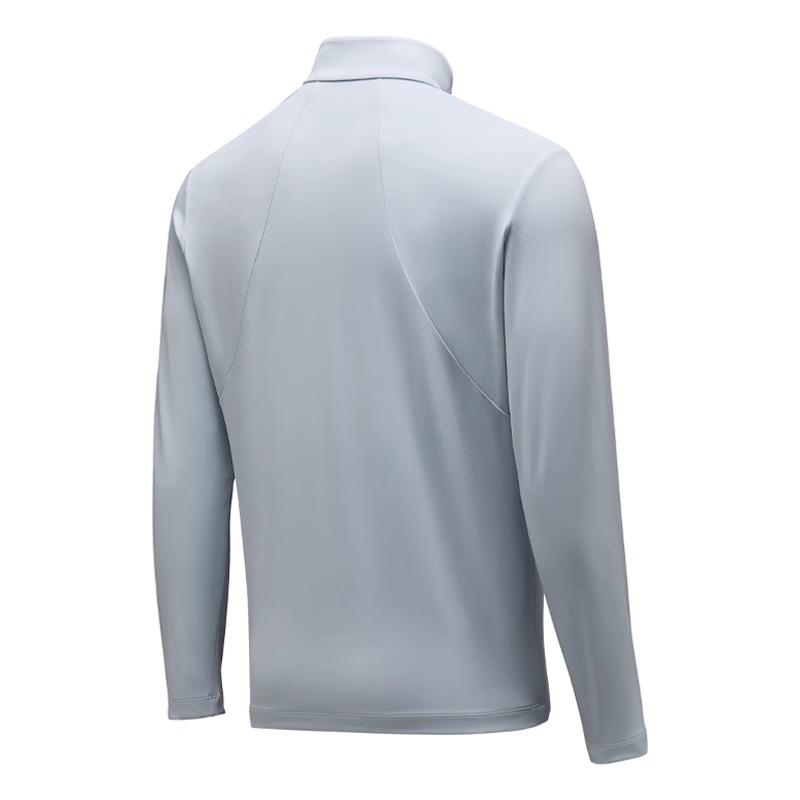 Anta Quick-Dry Long Sleeve Stand Collar Sports Sweatshirt Men tops Cool-Blue 452440115-1