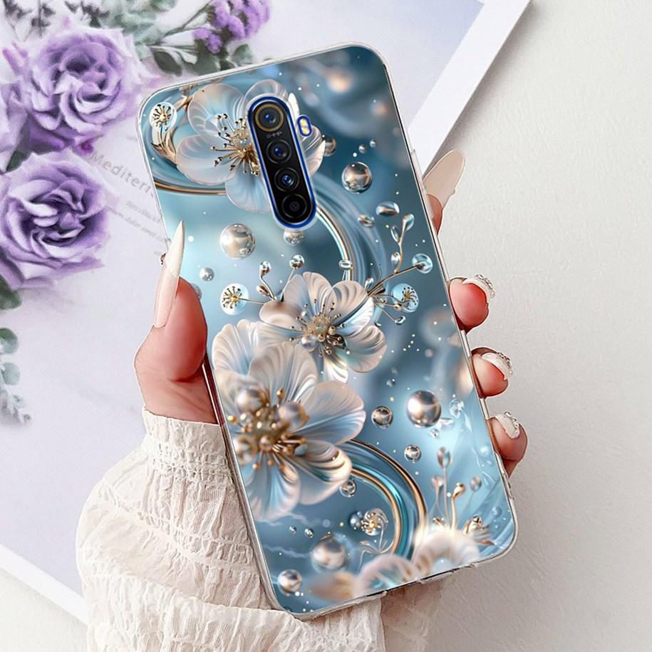 For Realme X2 Pro Case RMX1931 Cover Popular Flower Soft Clear Silicone Back Cover For Realme X2 XT Bumper RMX1921 RMX1992 Funda