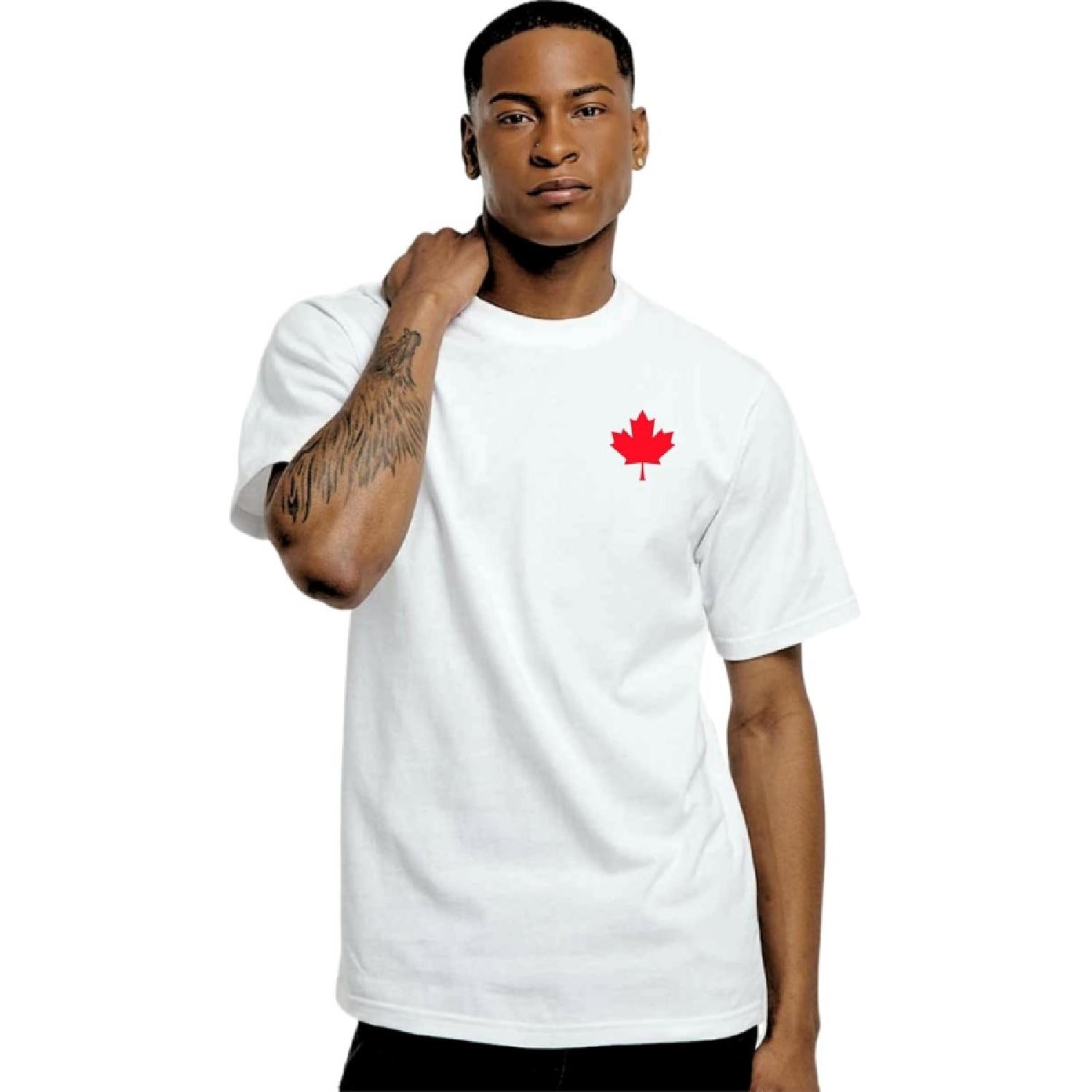 

MADE IN CANADA Mens Premium Canada T-Shirt, Custom Limited Edition Tshirt Made in Canada, L3 (T-Shirt, White, S) XXXXXL білий