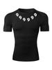 2D printed T-shirt men's summer two-piece sportswear running T-shirt elastic quick-drying sports top sports fitness shirt men's