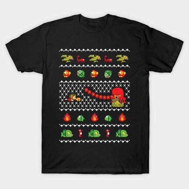 Ugly Christmas Sweater Alex Kidd Made in Australia T-Shirt 4XL