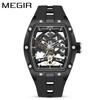MEGIR 2242 Men's Waterproof Barrel-Shaped Mechanical Sports Watch